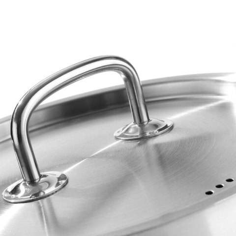 Garnek średni Kitchen Line z pokrywką 9,5 l śr. 280 x 155 mm - Hendi 836408