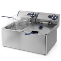 Frytownica gastronomiczna podwójna Kitchen Line 7kW 230V 2 x 8L - Hendi 205839