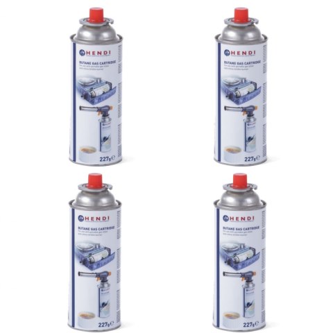 Kartusz nabój gazowy gaz do kuchenki i palnika Hendi 199039 - ZESTAW 4szt