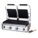 Kontakt grill kontaktowy ryflowany podwójny 3600W - Hendi 263709