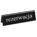 Tabliczka informacyjna dwustronna REZERWACJA tworzywo plexiglas RU - Hendi 663530