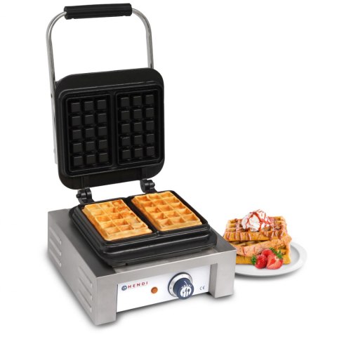 Gofrownica profesjonalna duża kratka 2 gofry brukselskie 2200W