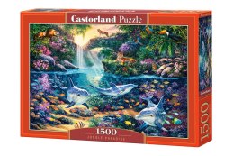 Puzzle 1500 elementów Delfiny Raj w dżungli
