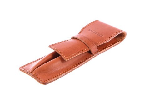 Etui, piórnik na długopisy Vintage P17 COGNAC