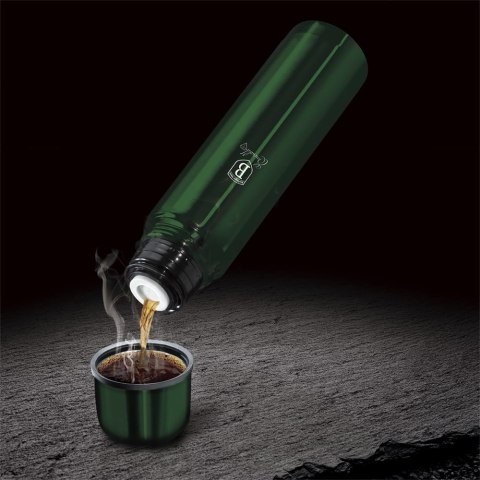 TERMOS STALOWY 1.0L BERLINGER HAUS METALLIC LINE EMERALD BH-6381