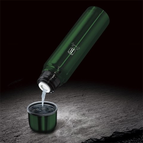 TERMOS STALOWY 1.0L BERLINGER HAUS METALLIC LINE EMERALD BH-6381