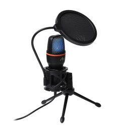 MIKROFON STOJĄCY POJEMNOŚCIOWY Z MEMBRANĄ AC-02 TRÓJNÓG USB LED