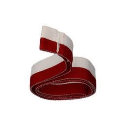 Wstążka 20 mm - biało-czerwona bez karabińczyka