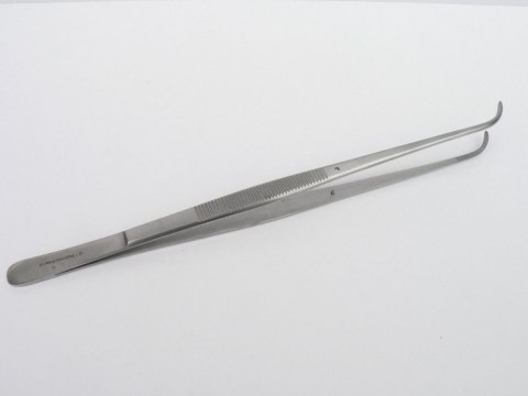 Pinceta Pęseta Zagięta Akwarystyczna Stal Nierdzewna 15,5cm