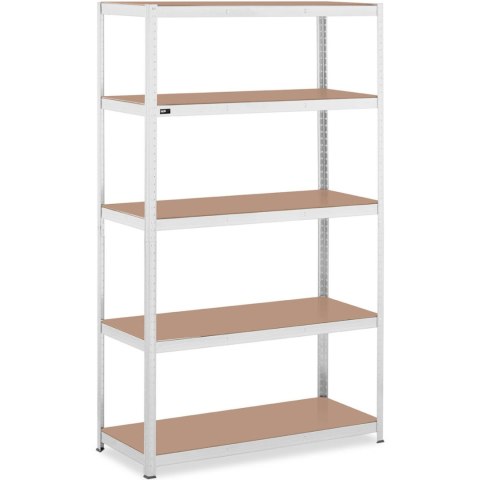 Regał magazynowy metalowy 5 półek 750 kg 120 x 50 x 200 cm szary