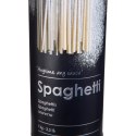 Pojemnik na makaron spaghetti 1 kg Wykonany z metalu, przeznaczony do przechowywania produktów sypkich, ozdobny