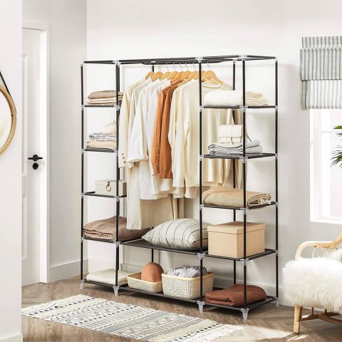 Garderoba modułowa czarna 150 cm