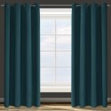 Zasłona PARISA 135x250 cm c.turkusowy Zasłona gotowa, zaciemniająca z mięsistej tkaniny typu blackout, rozmiar 135x250 cm