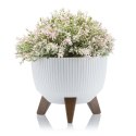 Donica Rosa linea ECO recykling biała 29xh18 cm