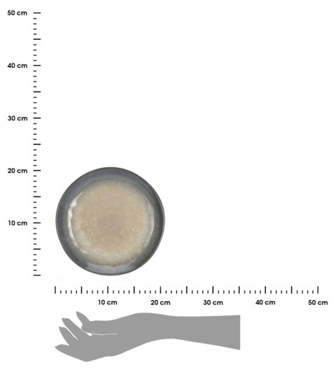 Talerz z kamionki Stone 20 cm wzór 3