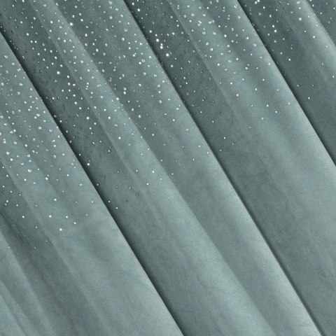 Zasłona AURORA cyrkonie 140x270 morska Zasłona welwetowa ze srebrnymi cyrkoniami , szerokość: 140 cm, długość: 270 cm, kolor mor