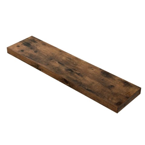 Pływająca półka ścienna rustykalna 80 cm Półka z płyty MDF w rustykalnym brązie sprawdzi się nie tylko jako dekoracja do wnętrza