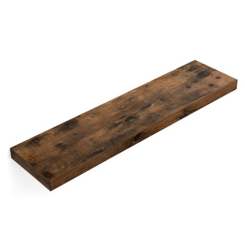 Pływająca półka ścienna rustykalna 80 cm Półka z płyty MDF w rustykalnym brązie sprawdzi się nie tylko jako dekoracja do wnętrza