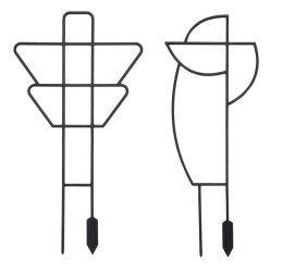 Podpórki do roślin geometryczne 2 szt