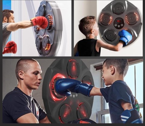 Music Boxing Machine- Treningowa Tarcza Bokserska na Bluetooth z wyświetlaczem HJ-003
