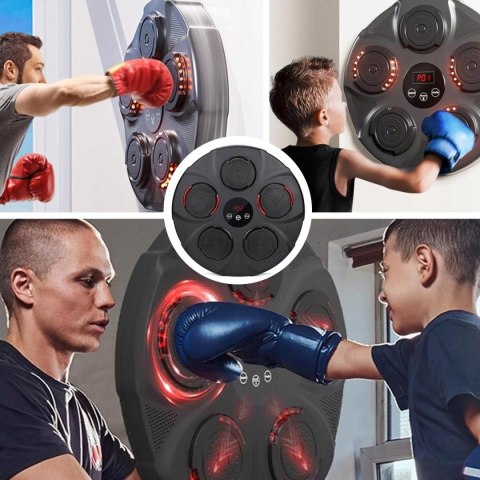 Music Boxing Machine- Treningowa Tarcza Bokserska na Bluetooth z wyświetlaczem HJ-003