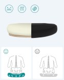 Krzesło biurowe obrotowe 360° Funkcjonalne krzesło obrotowe ze składanymi podłokietnikami, siatkową tapicerką w czarnej koloryst