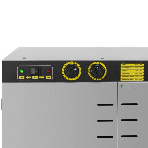 Suszarka przemysłowa do żywności ziół owoców 24 ruszty 40-90 C 5850 W