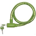 ZAPIĘCIE ROWEROWE SPIRALNE NA KLUCZ WĄŻ 18MMx80CM ZIELONE DUNLOP