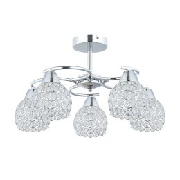 Plafon sufitowy kryształki chrom Crystal I 5xE27
