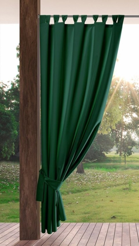 Zasłona ogrodowa 155x220cm ciemnozielona