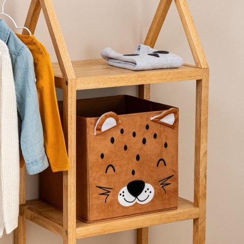 Kosz tekstylny na zabawki Leopard