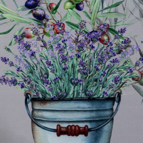 Obrus SUMMER1 140x220 wiaderko z lawendą