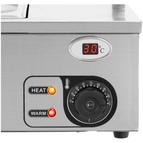 Bemar podgrzewacz do potraw bufet grzewczy z osłoną 6 x GN 1/3 2000 W