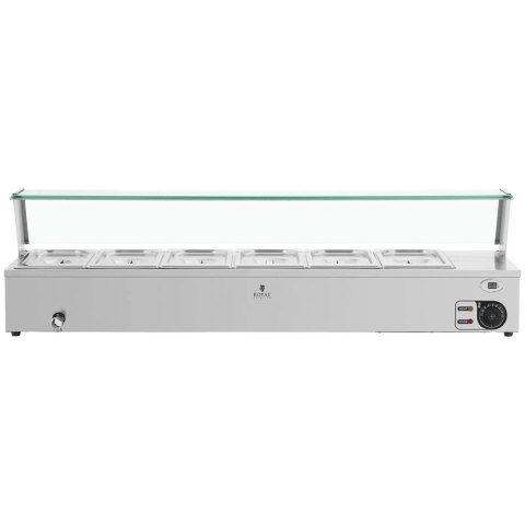 Bemar podgrzewacz do potraw bufet grzewczy z osłoną 6 x GN 1/3 2000 W