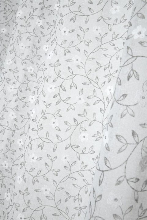 Firana GINNY 140x260 kremowa kwiaty