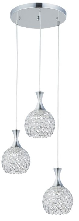 Lampa wisząca kryształowe klosze Crystal I 3xE27
