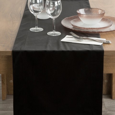 Bieżnik MELINDA 40x140 czarny listwa