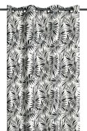 Zasłona ZIANA 140x260 czarne liście