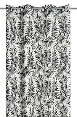 Zasłona ZIANA 140x260 czarne liście