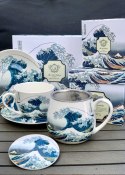 Porcelanowy kubek 350 ml Hokusai The Great Wave