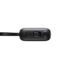Powerbank 10000mAh 22.5W z wbudowanymi kablami USB-C Lightning - czarny