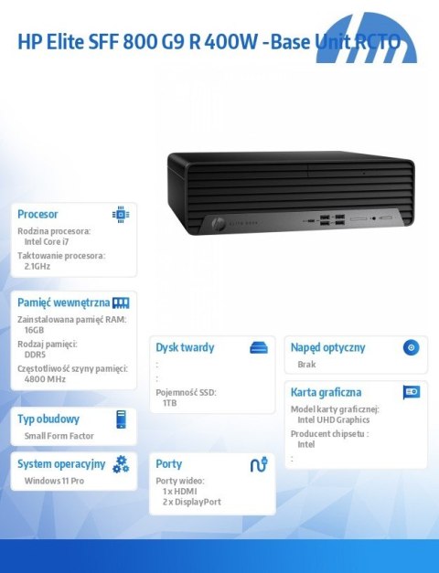 Komputer Elite SFF 800 G9 R i7-14700 1TB/16GB/W11P A55NFET