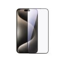 Szkło hartowane 2.5D HD Dustproof z czarną ramką na iPhone 16 Pro