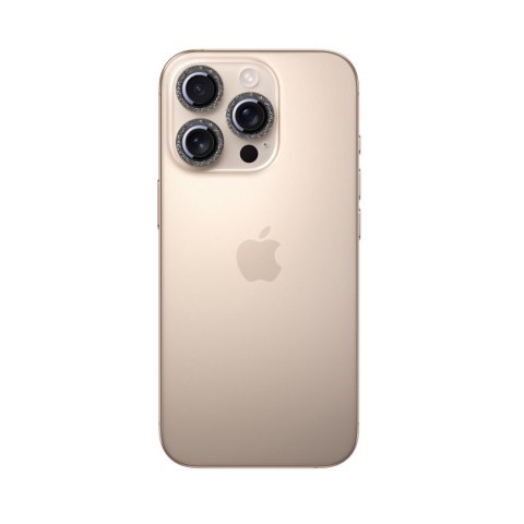 Szkło ochronne na obiektywy iPhone 16 Pro/16 Pro Max - czarne