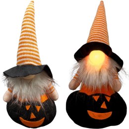 FIGURKA DEKORACYJNA NA DYNI 35CM LED HALLOWEEN CZARNY