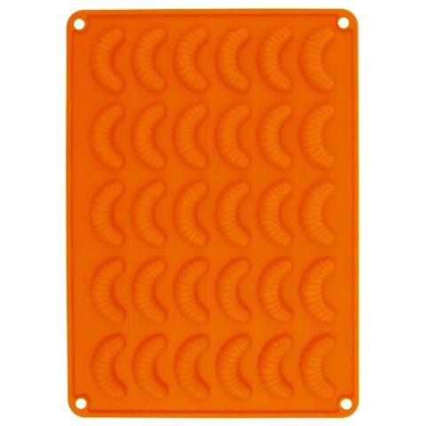 FORMA DO PIECZENIA CIASTEK MINI ROGALIKÓW SILIKONOWA POMARAŃCZOWA ROGALIKI SILLINIE ORION 151762