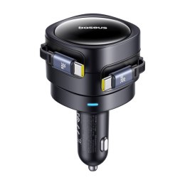 Ładowarka samochodowa BASEUS Enjoyment Max 60W 2xUSB-C (czarna)
