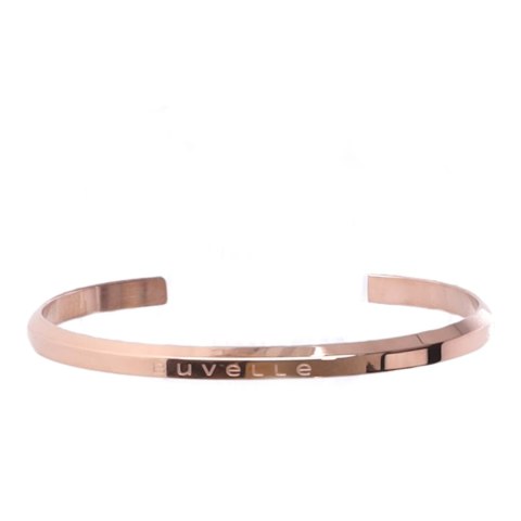 BUVELLE Elegance Rose Gold - Zegarek Damski z Okrągłą Tarczą i Bransoletką