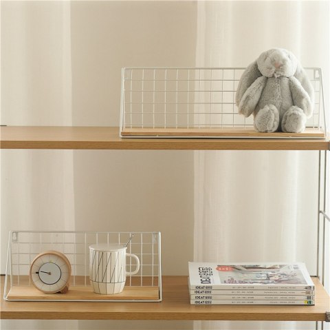 Półka ścienna styl LOFT 25 cm- biała