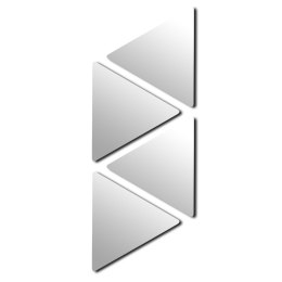 Lustra samoprzylepne Triangle 4 sztuki